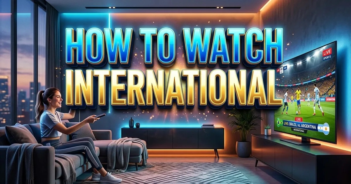 How To Watch International Sports On Tv